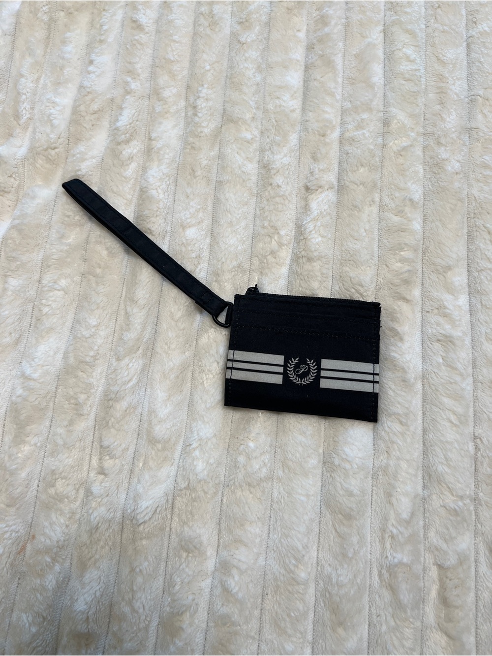 Pink by Victoria secret Black Wristlet Cardholder Wallet with Reflective Stripe
